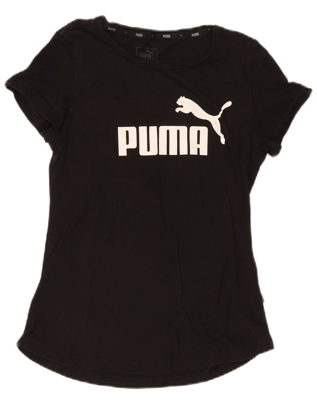 Puma Camiseta Feminina Graphic Top UK 10 Pequena Preta