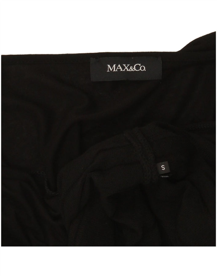 Max & Co. Vestido feminino manga 3/4 Reino Unido 8 pequeno preto