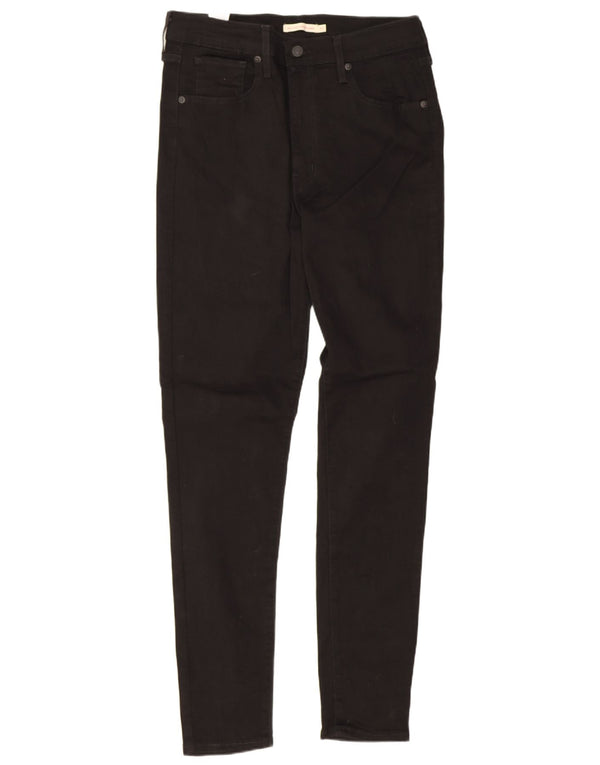 Calça jeans feminina Levi's Mile High Super Skinny W31 L30 de algodão preto