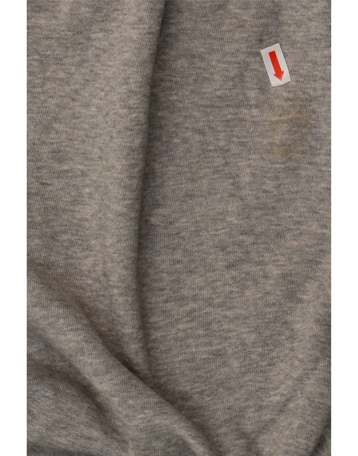 ADIDAS Meninos Calças de Treino Gráfico Joggers 15-16 Anos Cinza Algodão