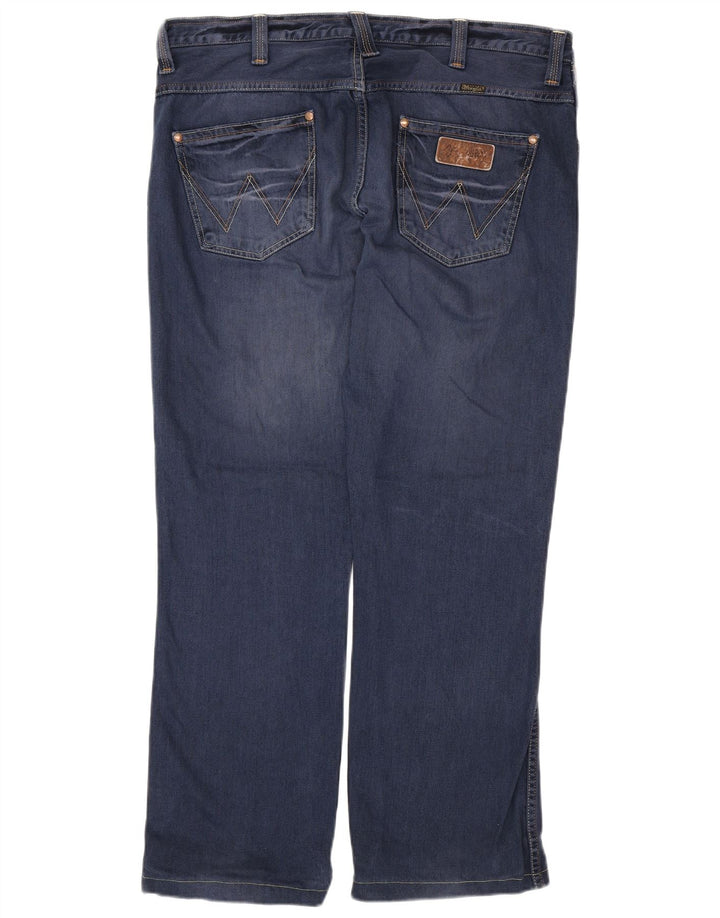 WRANGLER Masculino Dayton Straight Jeans W38 L31 Azul Algodão