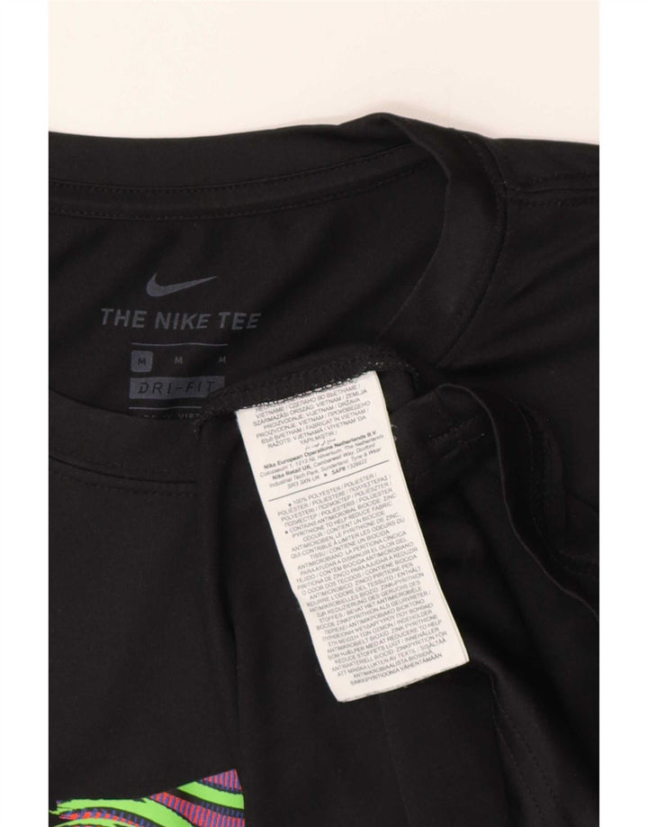 Camiseta Nike Masculina Dri Fit Graphic Top Médio Preto Poliéster Esportes