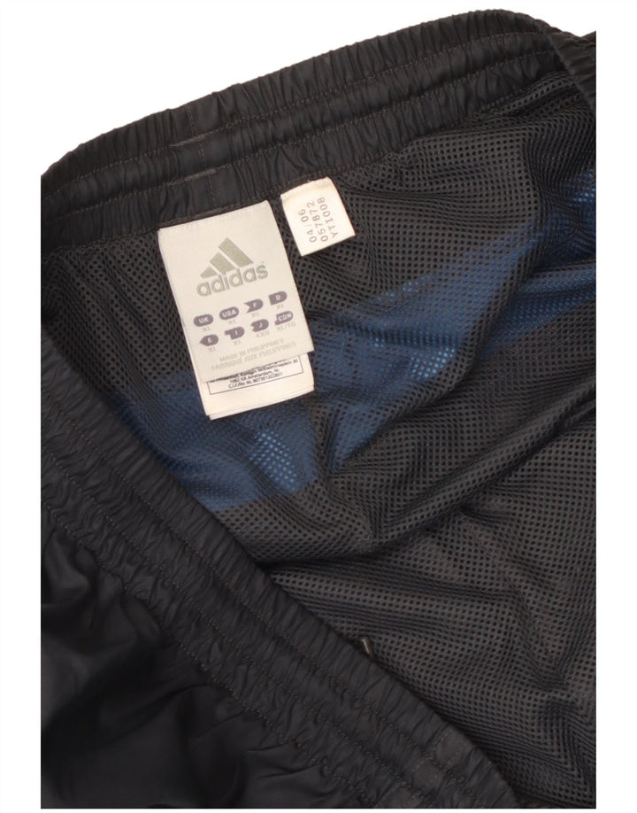 Calça de treino masculina Adidas XL cinza colorblock poliéster