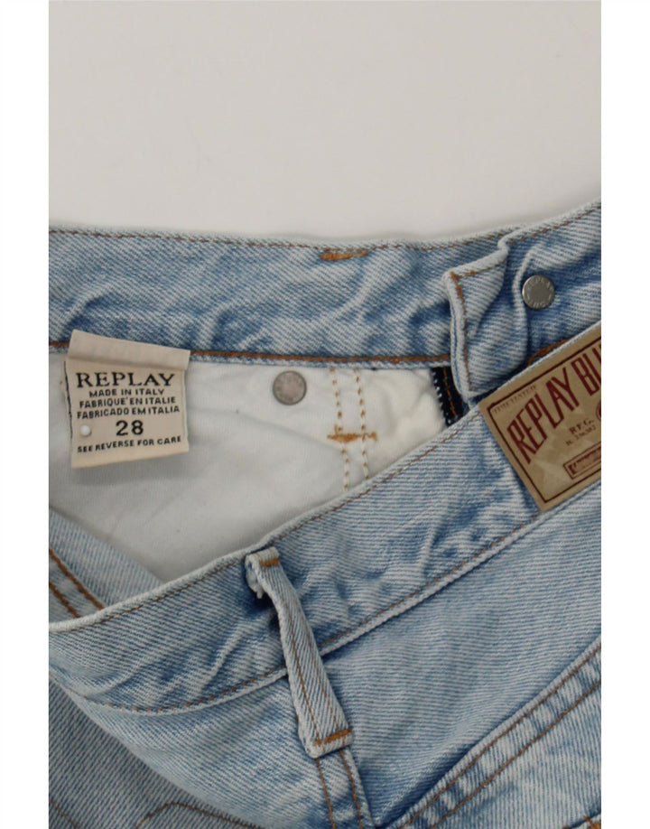 REPLAY Womens Straight Jeans W28 L30 Blue Cotton Vintage Replay and Second-Hand Replay from Messina Hembry 