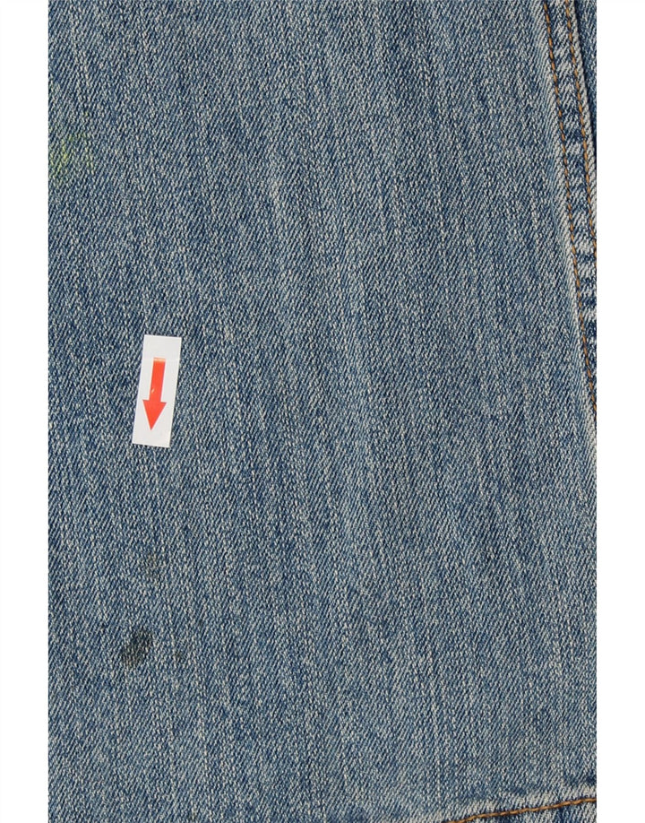 Calça jeans feminina Levi's 527 Distressed Bootcut tamanho 12 médio W28 L27 azul