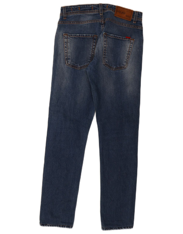 Liu Jo Masculino Franktop Slim Jeans W32 L28 Azul Algodão