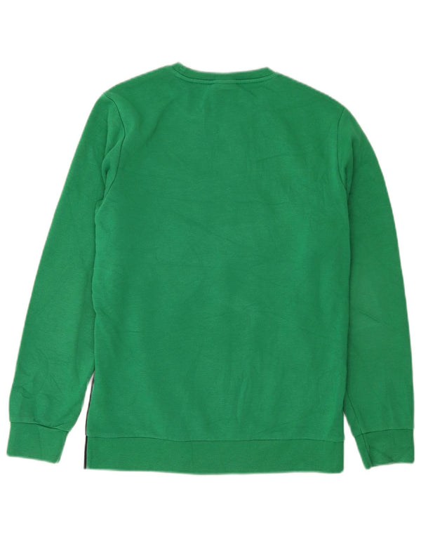 Champion Meninos Sweatshirt Jumper 13-14 Anos XL Verde Colorblock