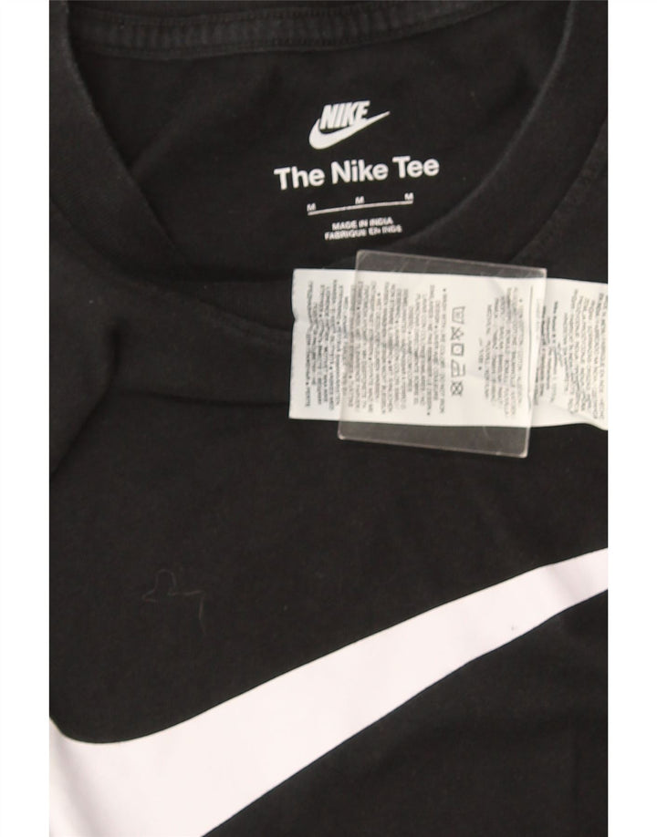 Camiseta Nike masculina gráfica Top médio algodão preto