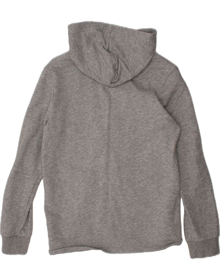 ADIDAS Boys Zip Hoodie Sweater 11-12 Years Grey Cotton Vintage Adidas and Second-Hand Adidas from Messina Hembry 