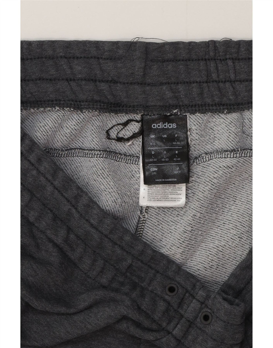 ADIDAS Calças de treino femininas Joggers UK 16/18 Grande Cinza Flecked