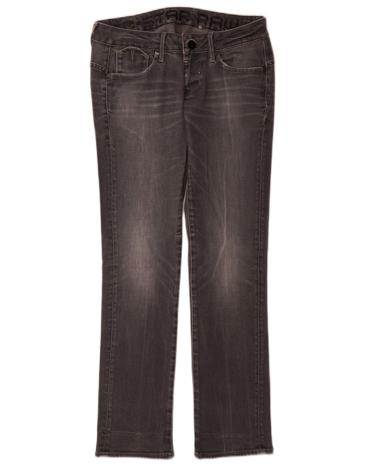 Jeans retos femininos G-Star W28 L32 algodão cinza