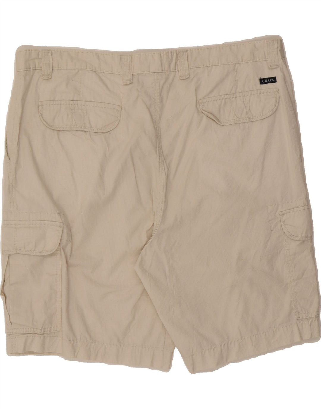 CHAPS Mens Cargo Shorts W42 XL Beige Cotton Vintage Chaps and Second-Hand Chaps from Messina Hembry 