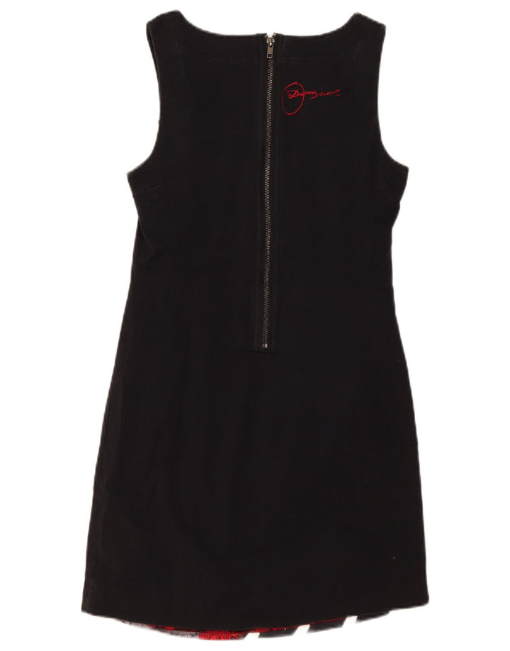Vestido feminino Desigual com bainha gráfica EU 38 médio patchwork multicolorido