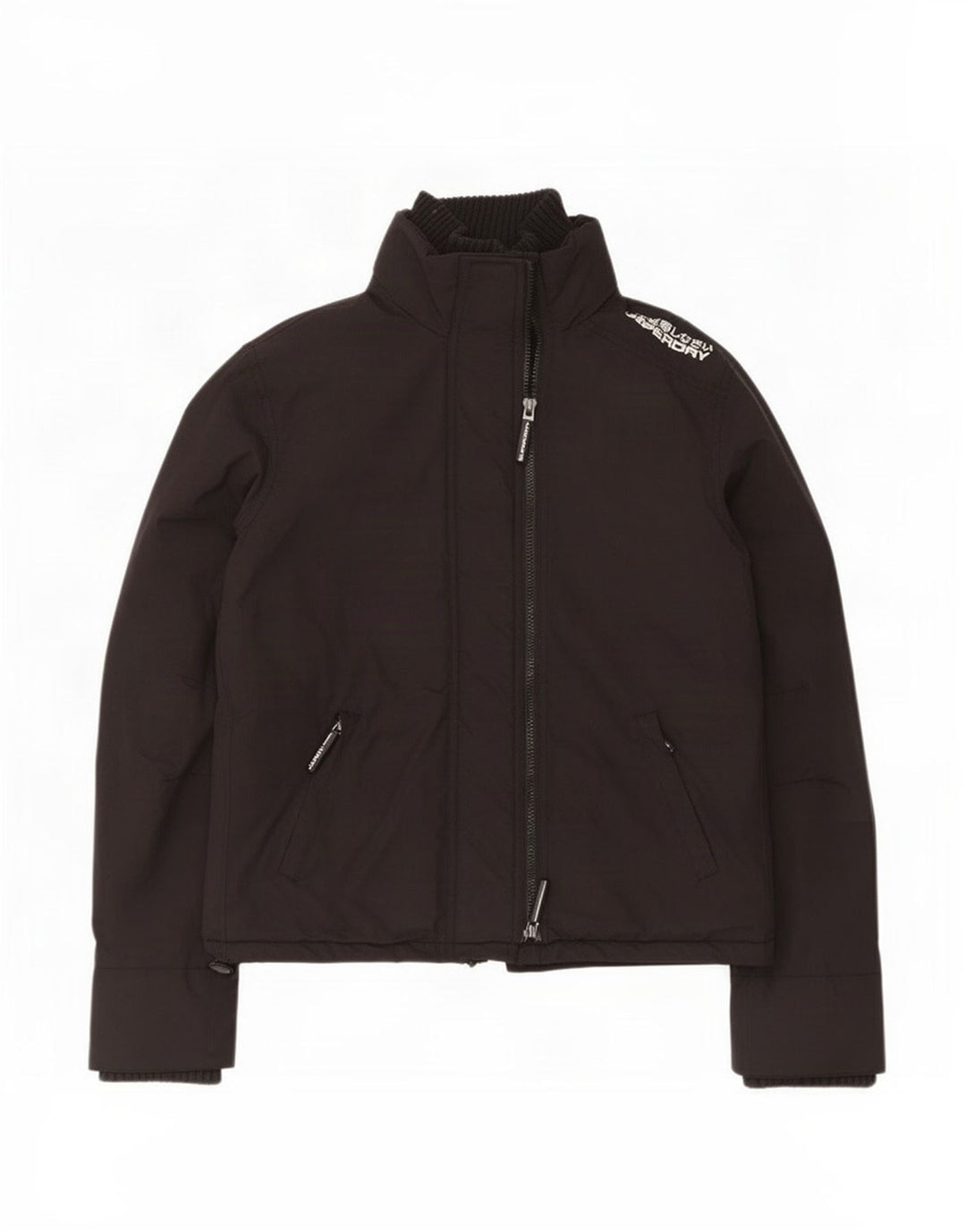 Jaqueta de chuva feminina Superdry UK 18 XL preto nylon