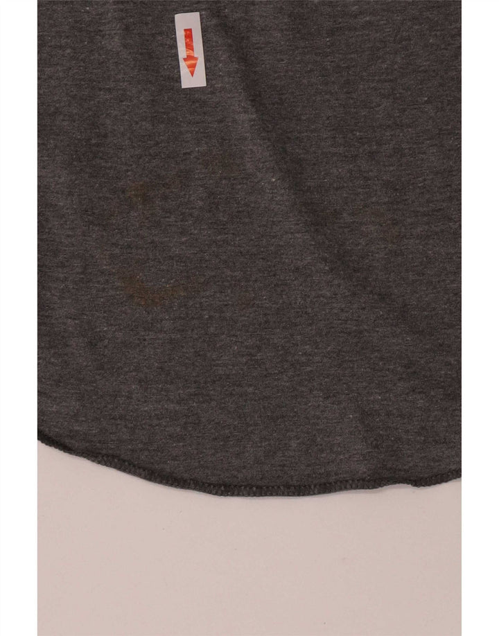 Top gráfico Hurley Boys Premium Fit manga comprida 15-16 anos cinza médio