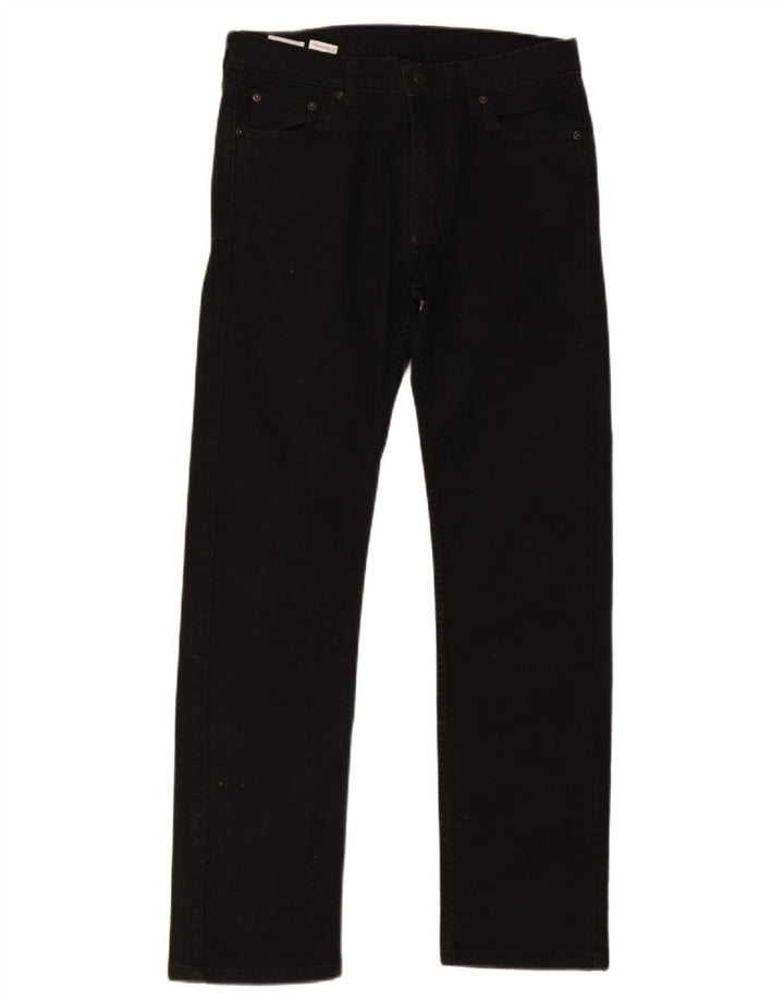 Levi's Masculino 513 Slim Straight Jeans W30 L32 Algodão Preto