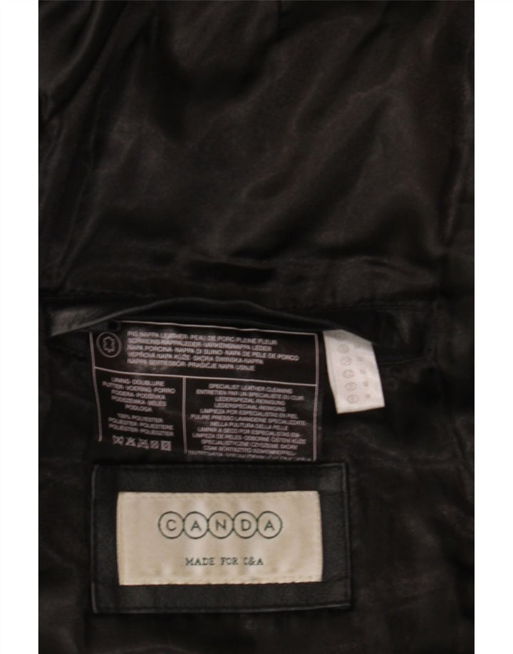 Jaqueta de couro masculina Canda IT 52 XL couro preto