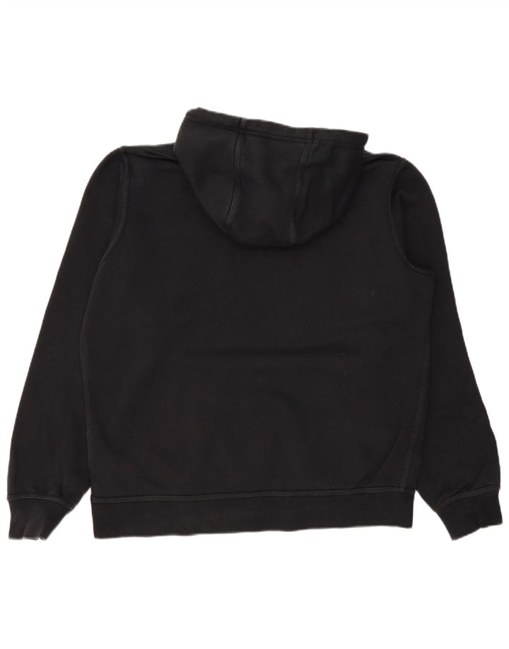 Nike Mens Hoodie Jumper Grande Algodão Preto