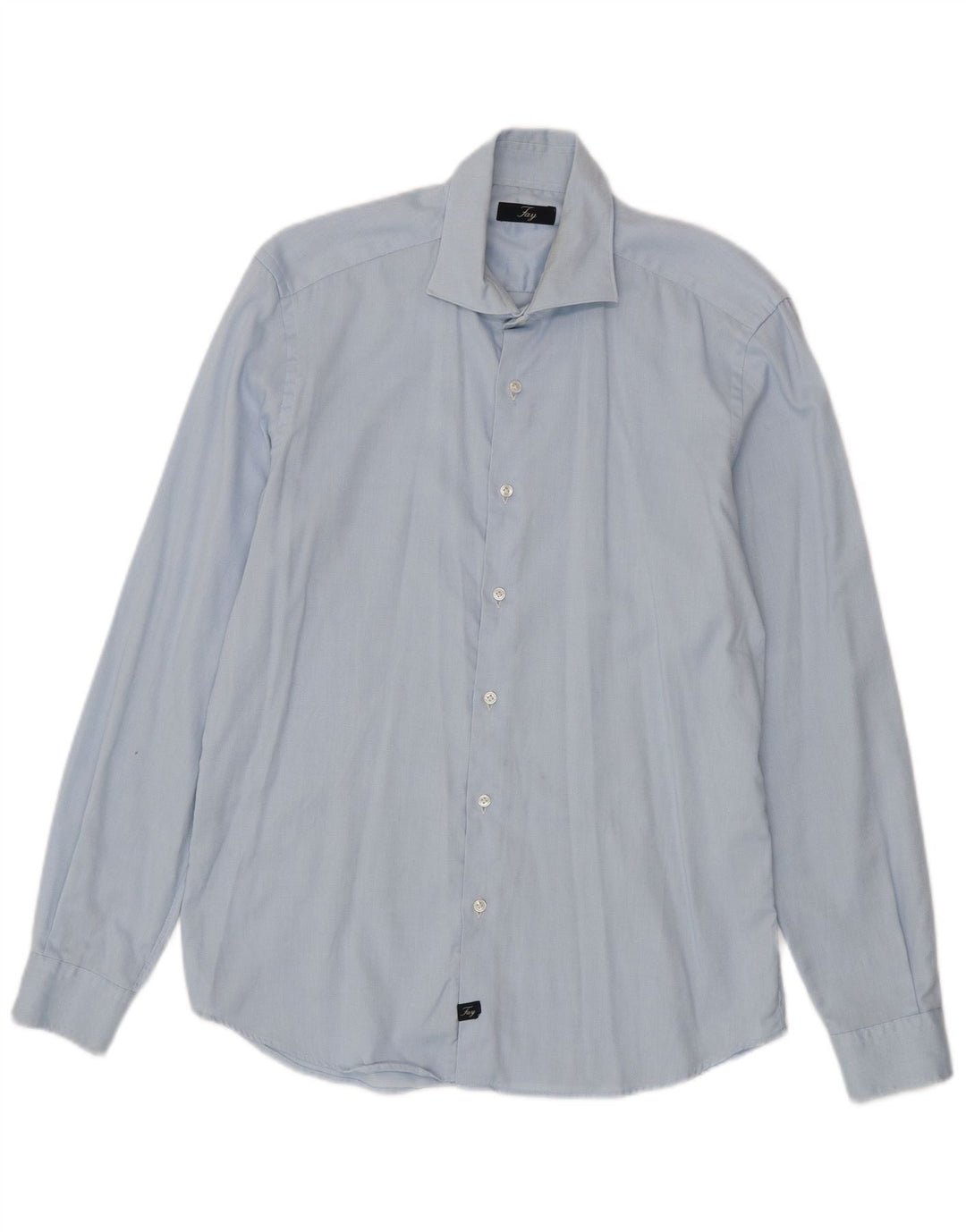 Camisa masculina Fay tamanho 41 16 grande algodão azul