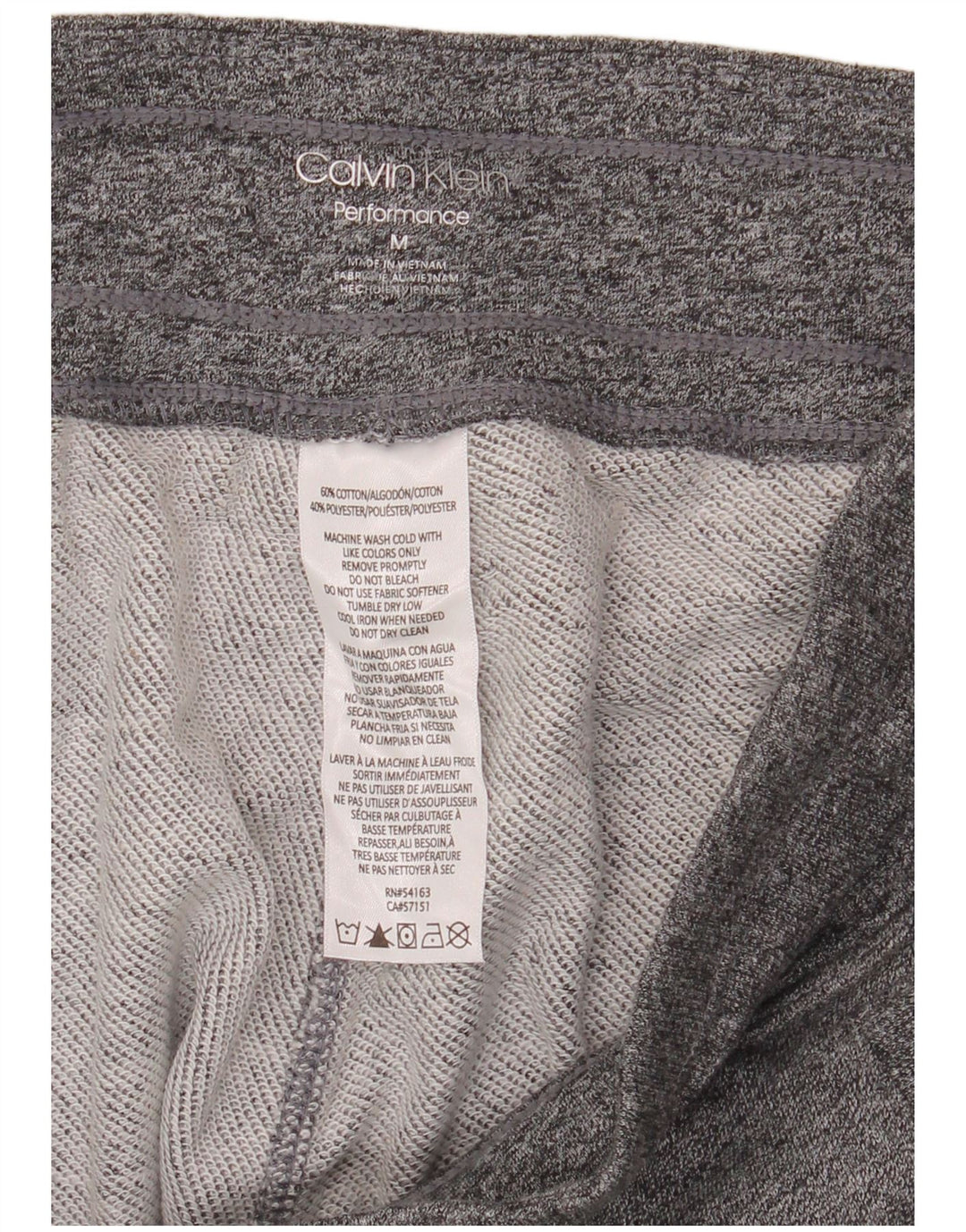 CALVIN KLEIN Calça de treino feminina Joggers Reino Unido 14 algodão cinza médio