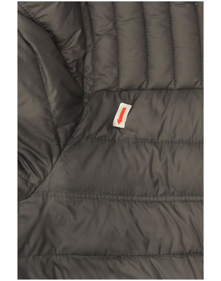 Jaqueta acolchoada masculina Tommy Hilfiger Reino Unido 38 Nylon cinza médio