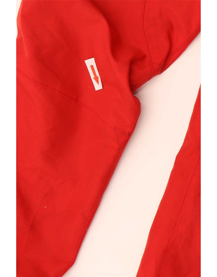 Jaqueta de chuva feminina com capuz Sergio Tacchini IT 42 poliéster vermelho médio