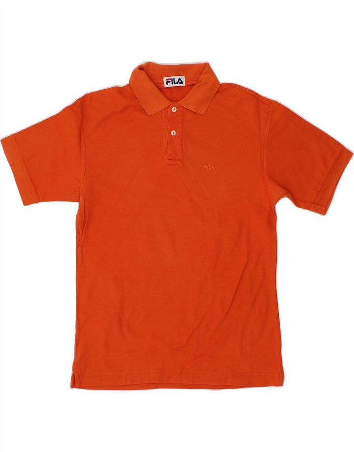 FILA Mens Polo Shirt Medium Orange Cotton Vintage Fila and Second-Hand Fila from Messina Hembry 