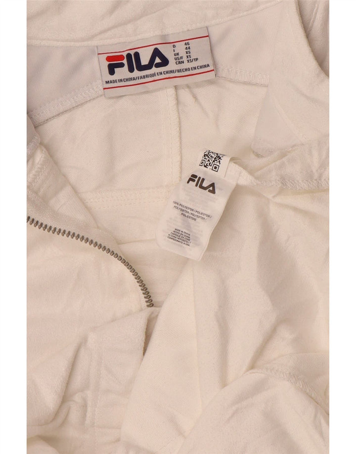 Fila Mens Tracksuit Top Jacket XS Poliéster Branco