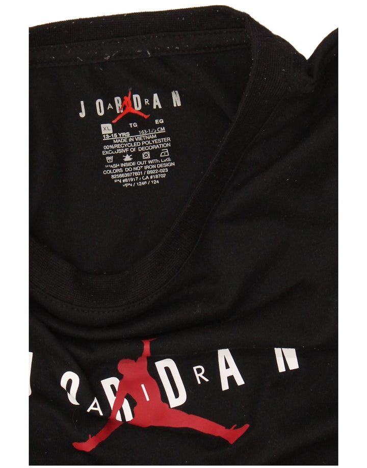 Camiseta JORDAN Boys Graphic 13-14 Anos XL Preto Poliéster