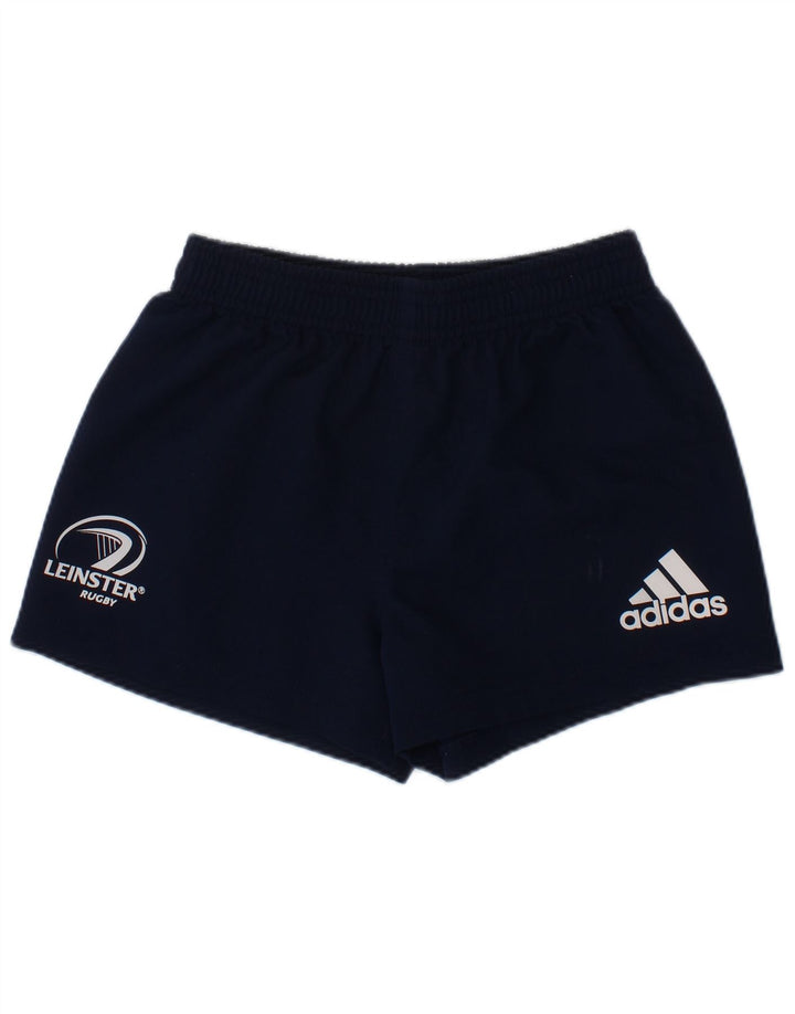 Shorts esportivos ADIDAS Leinster Rugby para meninos 5-6 anos azul marinho poliéster