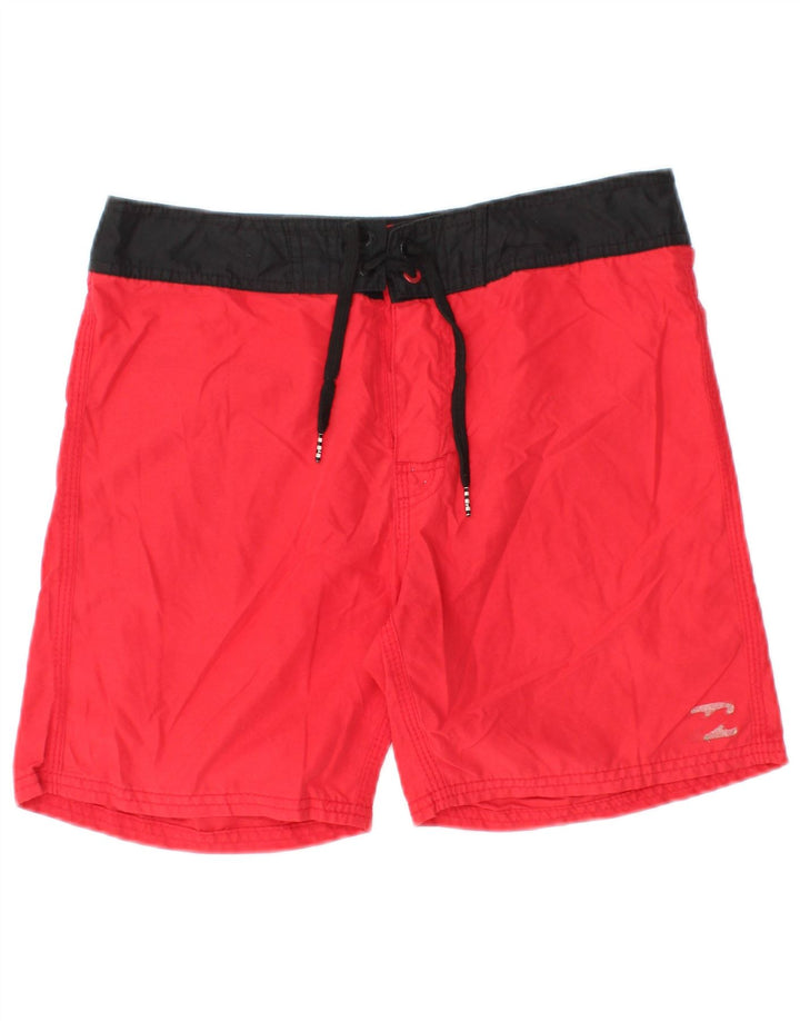 Calção de banho masculino BILLABONG médio vermelho colorblock poliéster praia