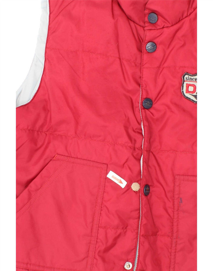 Colete acolchoado Diadora Boys 7-8 anos poliéster vermelho médio