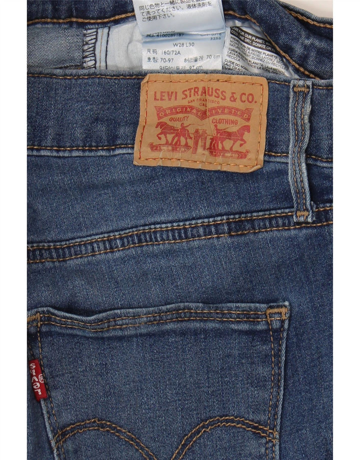 LEVI'S Womens Slimming Skinny Jeans W28 L30 Blue Cotton Vintage Levi's and Second-Hand Levi's from Messina Hembry 