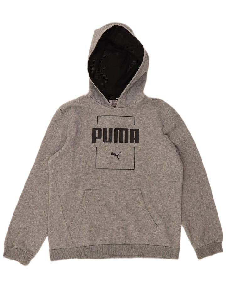Jumper com capuz gráfico PUMA Boys 13-14 anos cinza
