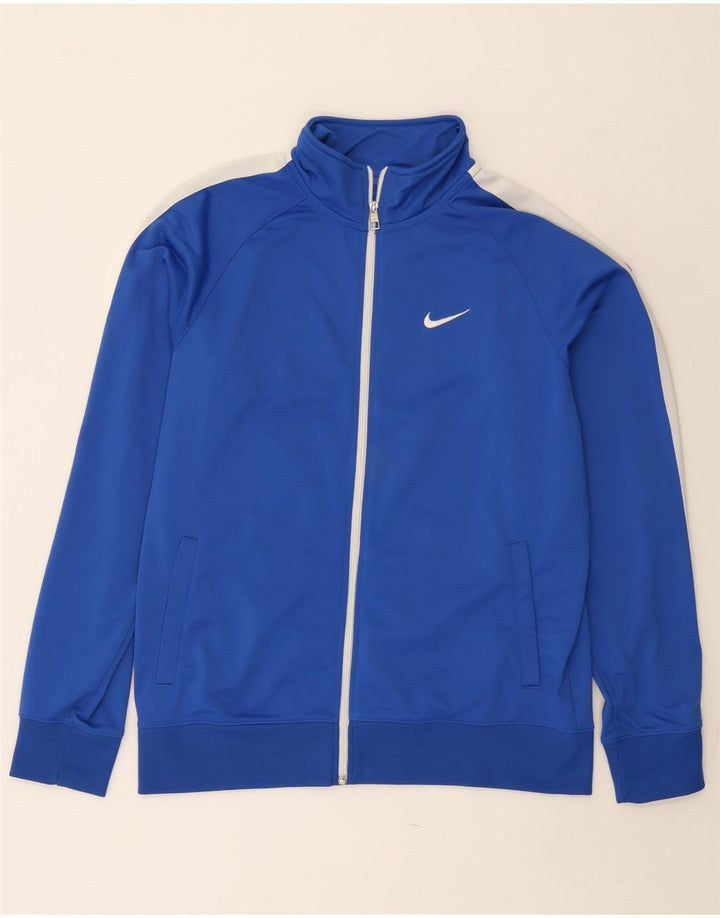 Jaqueta Nike Masculina Treino Top Grande Azul Colorblock Poliéster