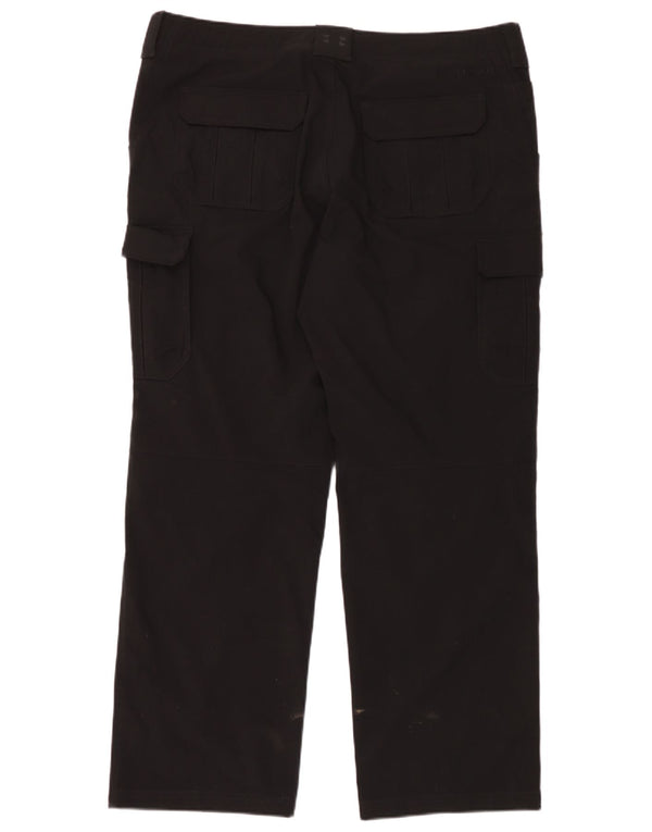 Calças cargo retas masculinas Under Armour W40 L32 poliéster preto