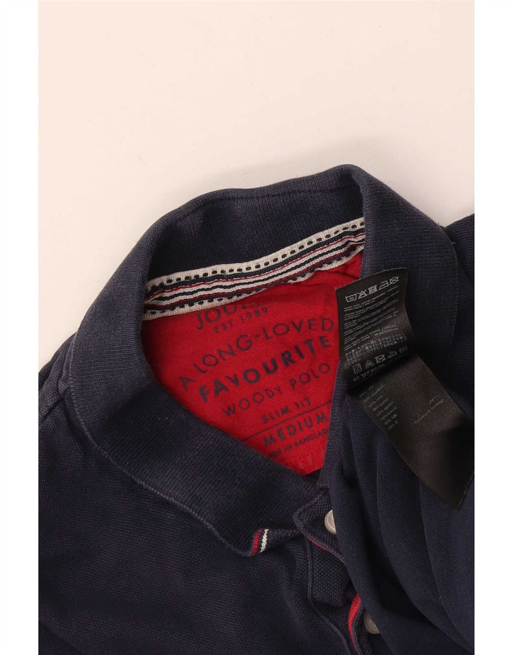 Camisa polo masculina Joules Slim Fit médio algodão azul marinho