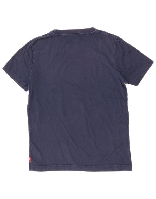 Camiseta Levi's Boys Regular Graphic 9-10 Anos Azul Marinho Algodão