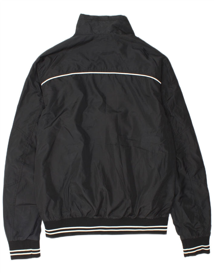 Jaqueta bomber masculina Jack & Jones Reino Unido 40 grande poliéster preto