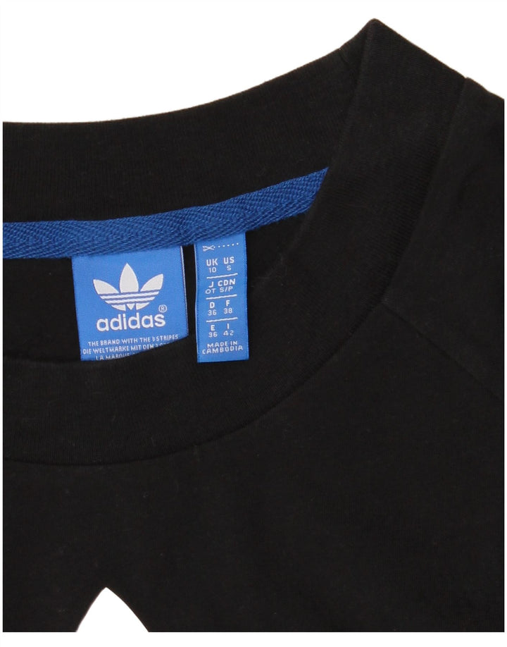 Camiseta Adidas Feminina Graphic Top UK 10 Pequena Preto