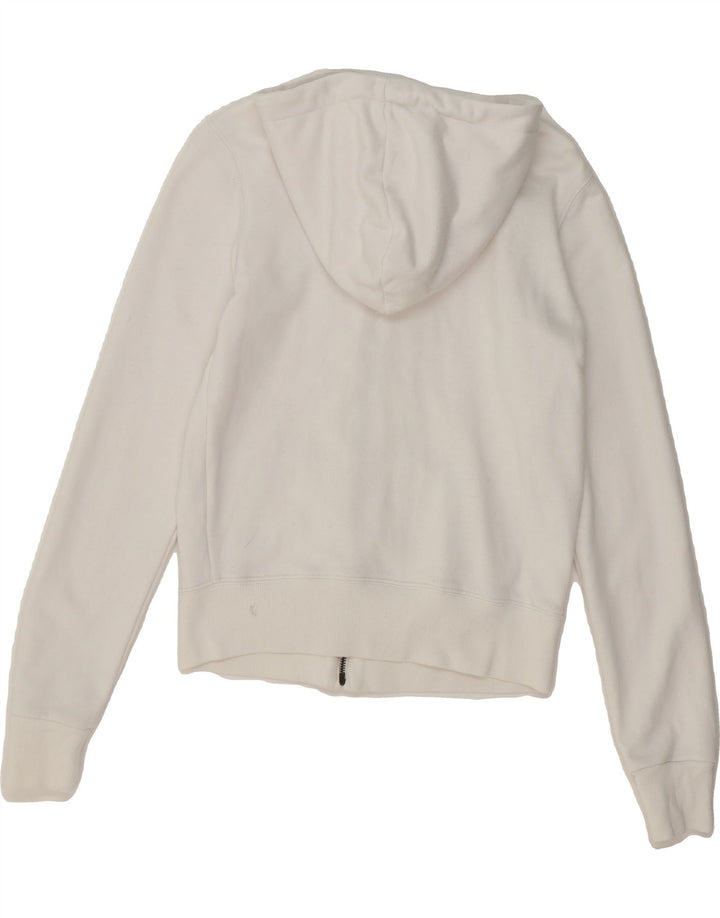 CONVERSE Womens Zip Hoodie Sweater UK 6 XS White Cotton Vintage Converse and Second-Hand Converse from Messina Hembry 
