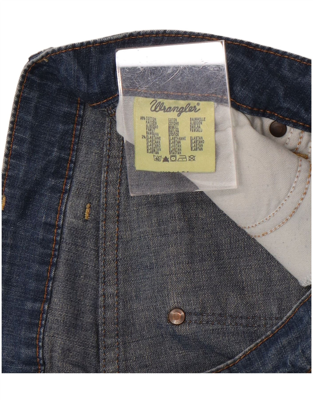 Shorts jeans Wrangler masculino Iris W31 algodão azul médio