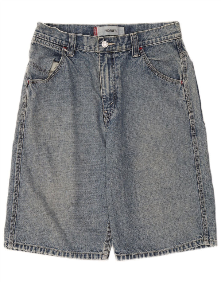 Shorts jeans masculinos Levi's Workwear W29 algodão azul médio