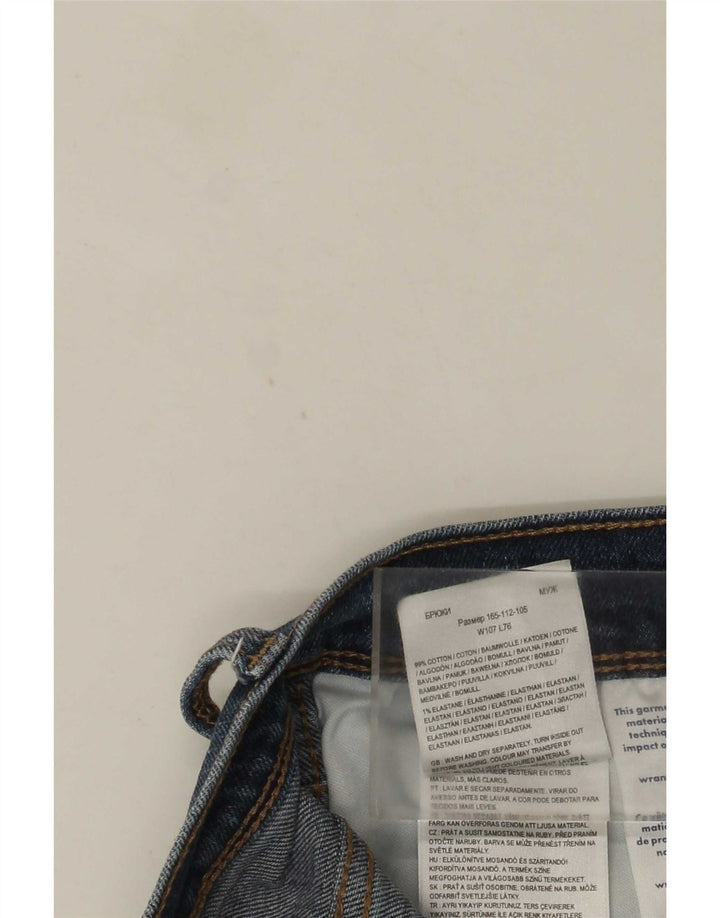 Wrangler Masculino Regular Straight Jeans W42 L27 Azul Algodão