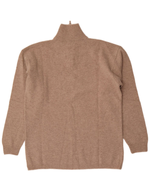 Suéter masculino Kappa com zíper e gola 2XL lã bege