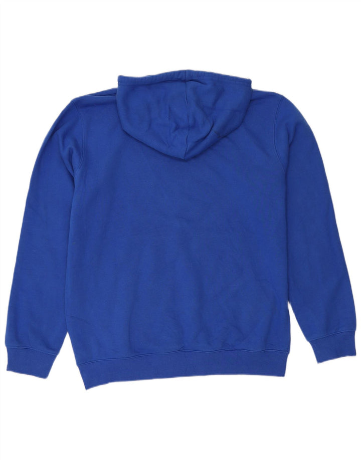 Adidas Mens Hoodie Jumper Grande Algodão Azul