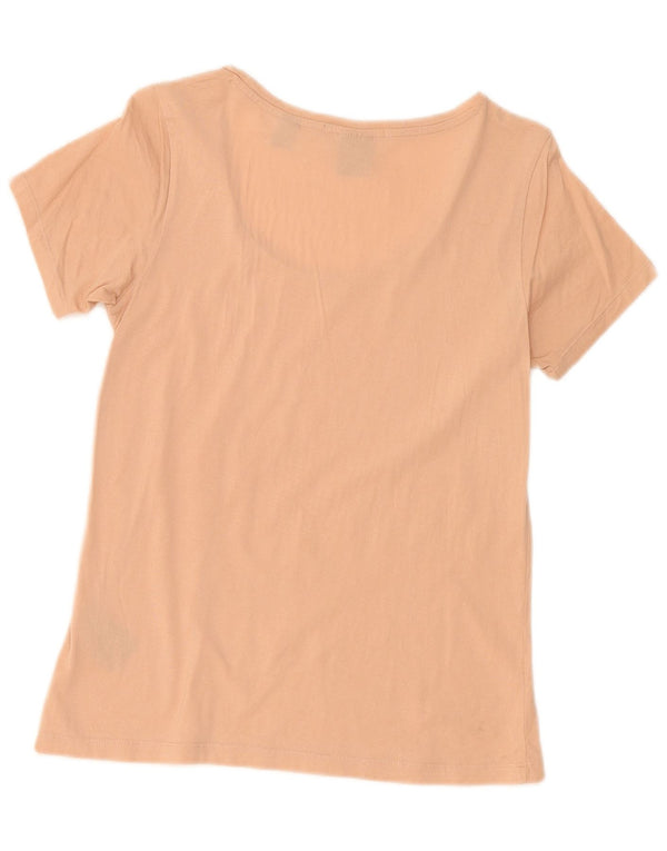 Camiseta feminina Maison Scotch Top UK 10 algodão bege pequeno