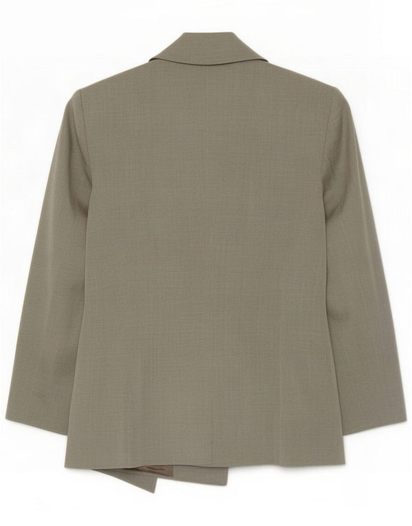 Byblos Womens Double Breasted Blazer Jacket IT 42 Medium Grey