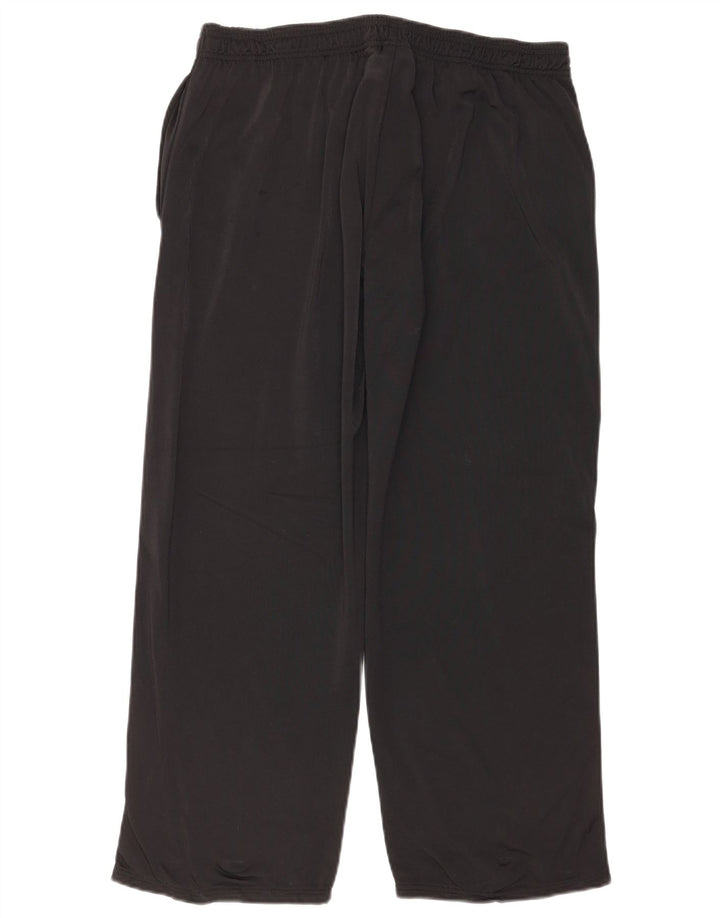 Calça de treino masculina Reebok grande poliéster preto