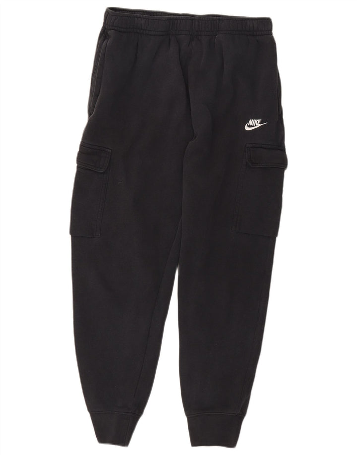 Nike Mens Cargo Calças de treino Joggers grandes de algodão preto